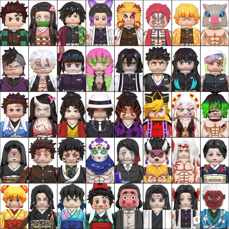 Model Kit Nezuko - Minifigures Demon Slayer Building Block 50PCS