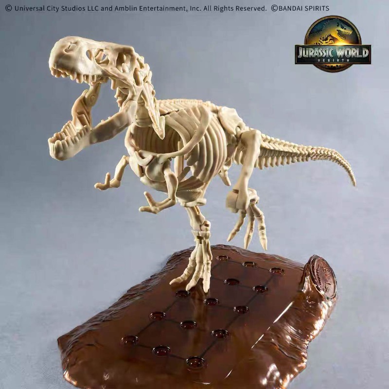 Model Kit Dinosaur Bandai - Kit Model Kerangka Dinosaurus Dunia Jurassic