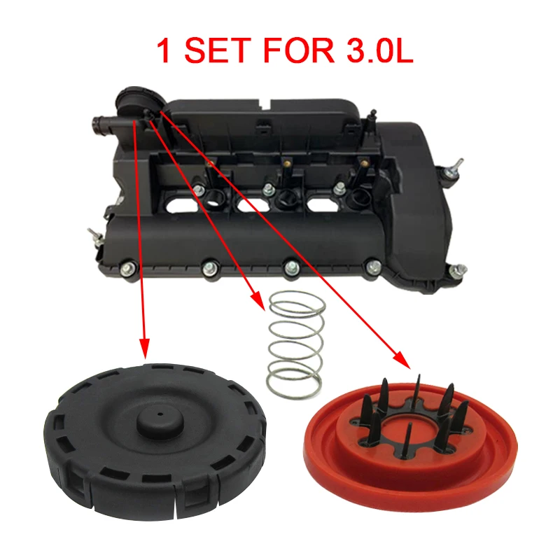 Model Kit V8 - Penutup katup Kit perbaikan membran PCV