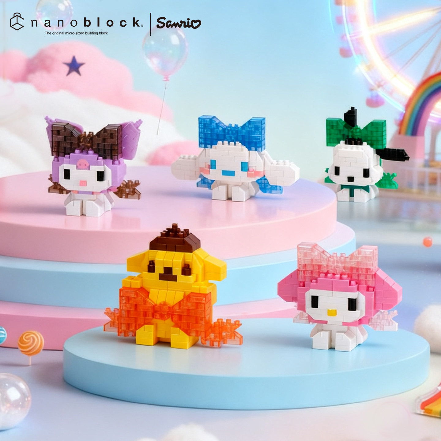 Model Kit Japan - Nanoblock Sanrio Blok Bangunan Mikro Asli