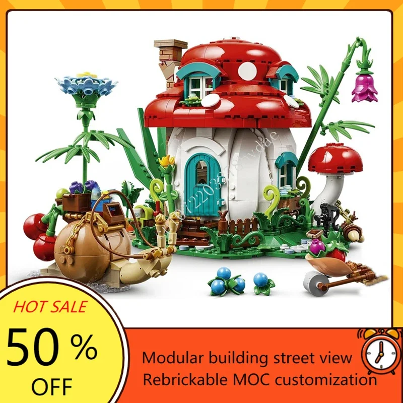 Model Kit Decals - 964PCS Rumah Jamur Modular MOC Model