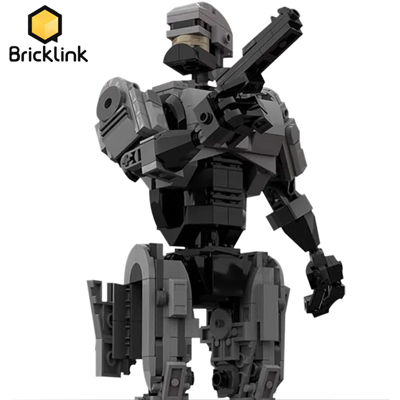Model Kit Robocop - Bricklink Kota Mekanik Polisi RoboCops Film
