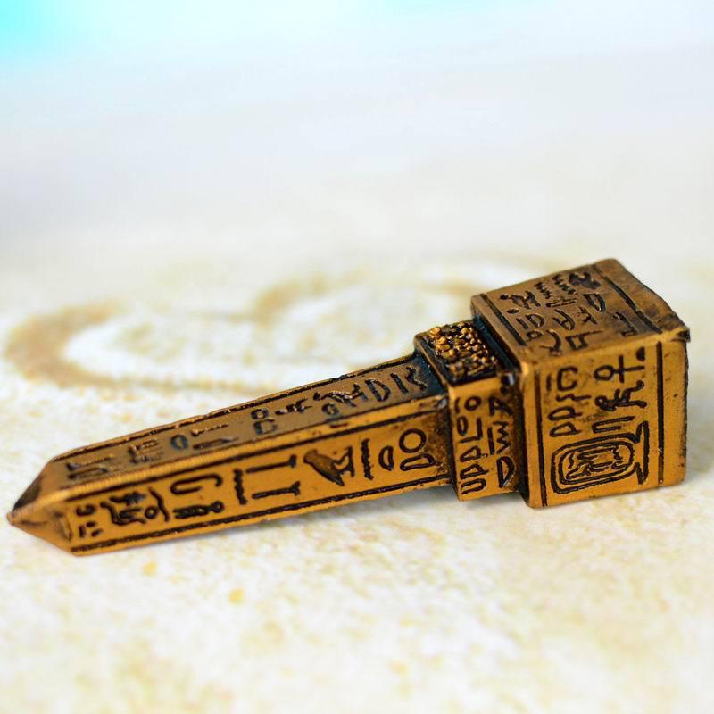 Model Kit Obelisk - Patung Obelisk Mini Pernak-pernik Dekoratif Liontin