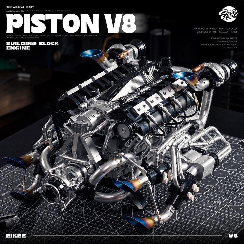 Kit Blok Bangunan Mesin Superc - Model Kit V8 ulasan dan harga