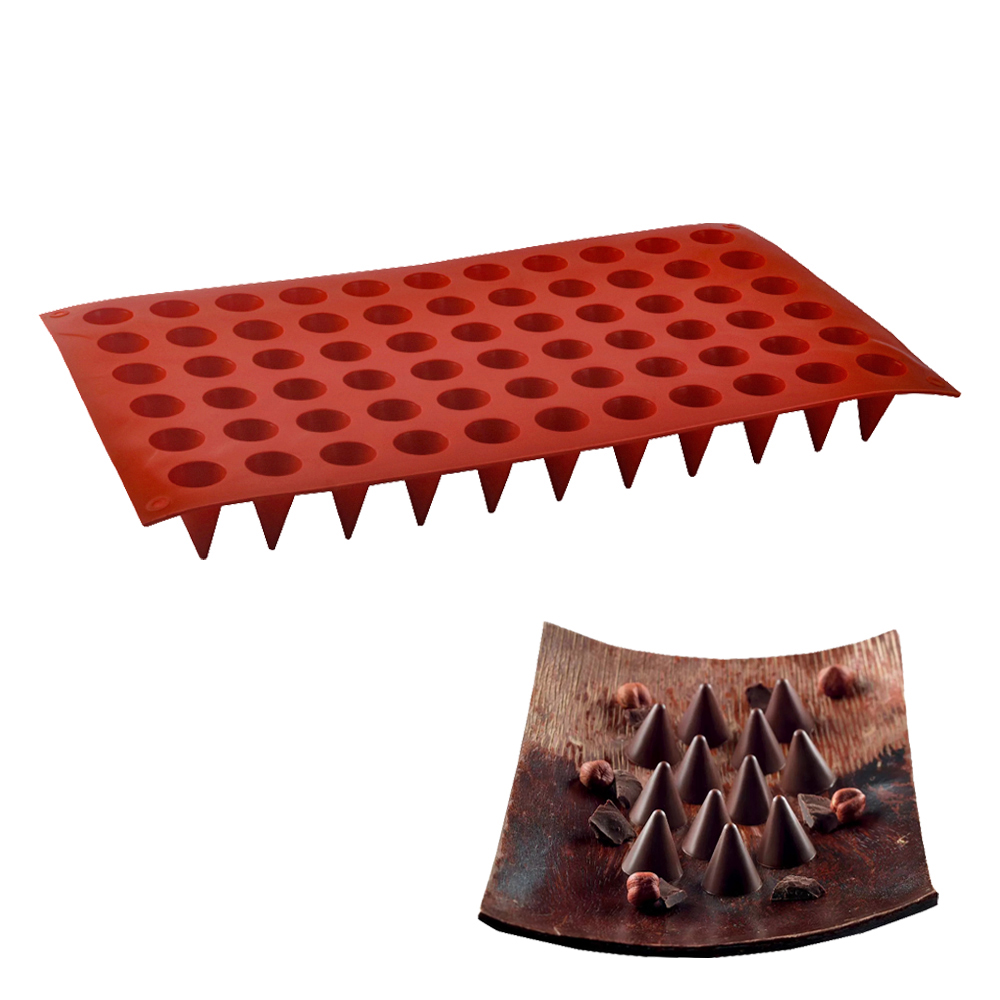 66-sel kerucut coklat cetakan  - Model Kitchen Set ulasan dan harga