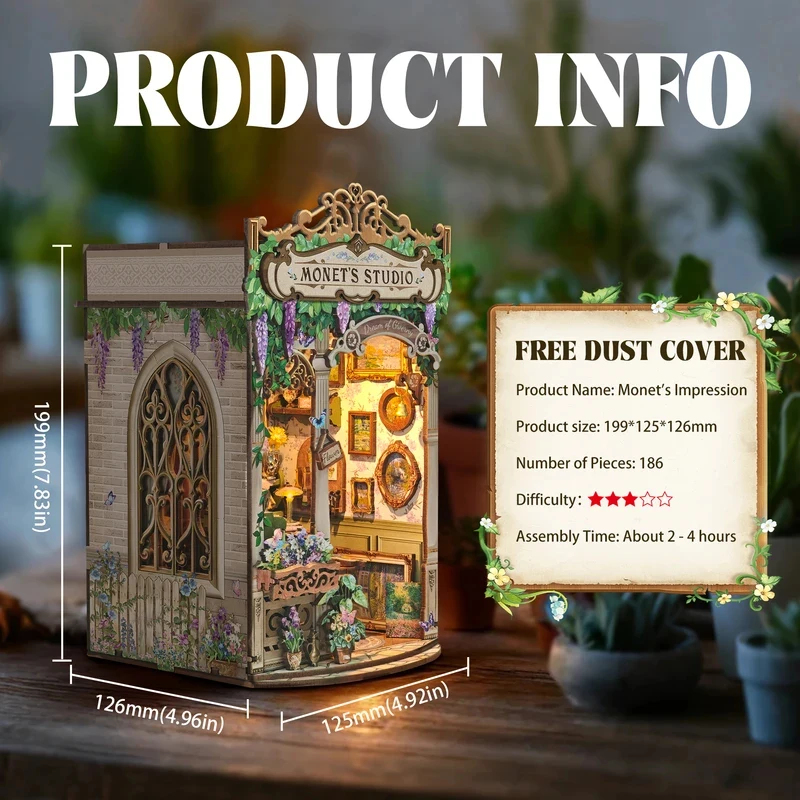Rak Buku Studio Monet dari Kay - Model Kit Studio ulasan dan harga