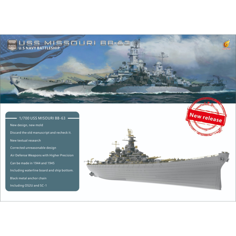 Kit Standar Missouri USS 1/700 - Model Kit Uss Missouri ulasan dan harga