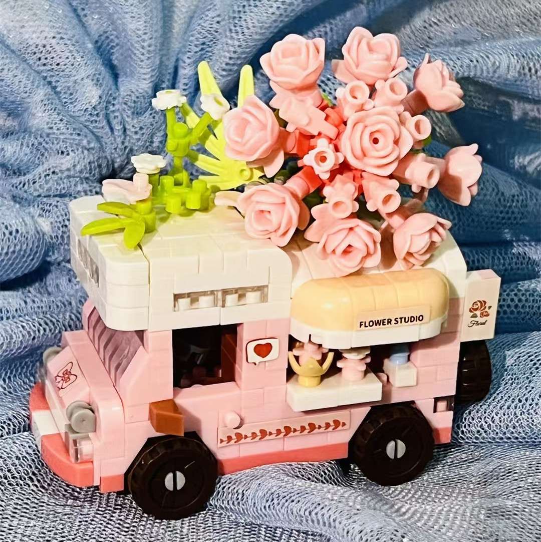 Kit Blok Bangunan Truk Bunga M - Model Kit Studio ulasan dan harga