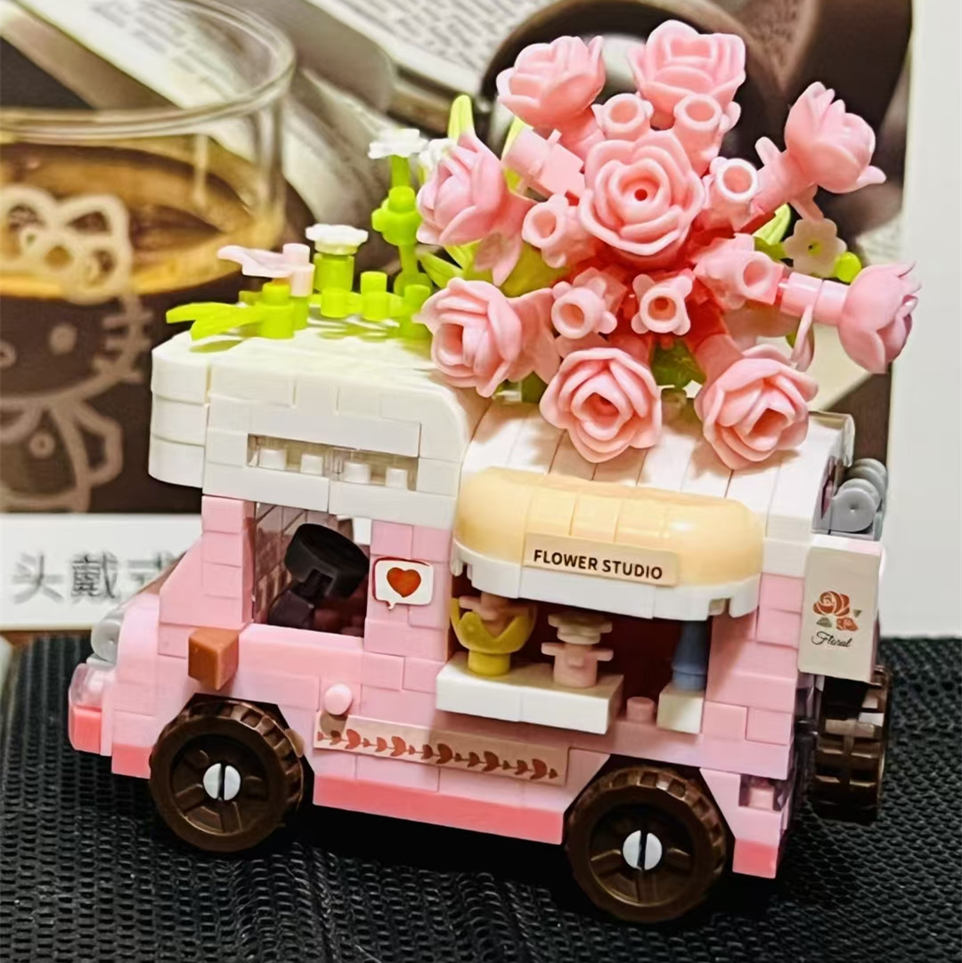 Kit Blok Bangunan Truk Bunga M - Model Kit Studio ulasan dan harga