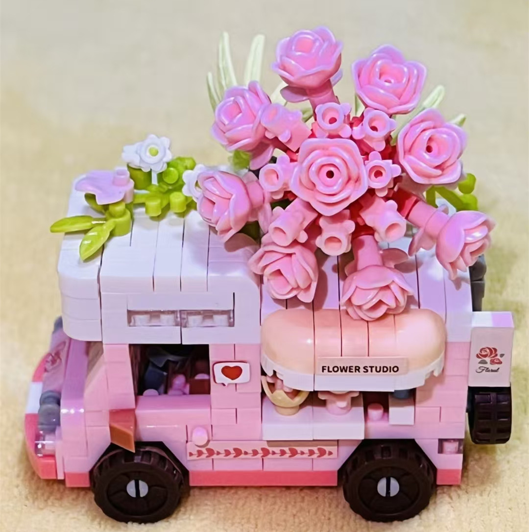 Kit Blok Bangunan Truk Bunga M - Model Kit Studio ulasan dan harga