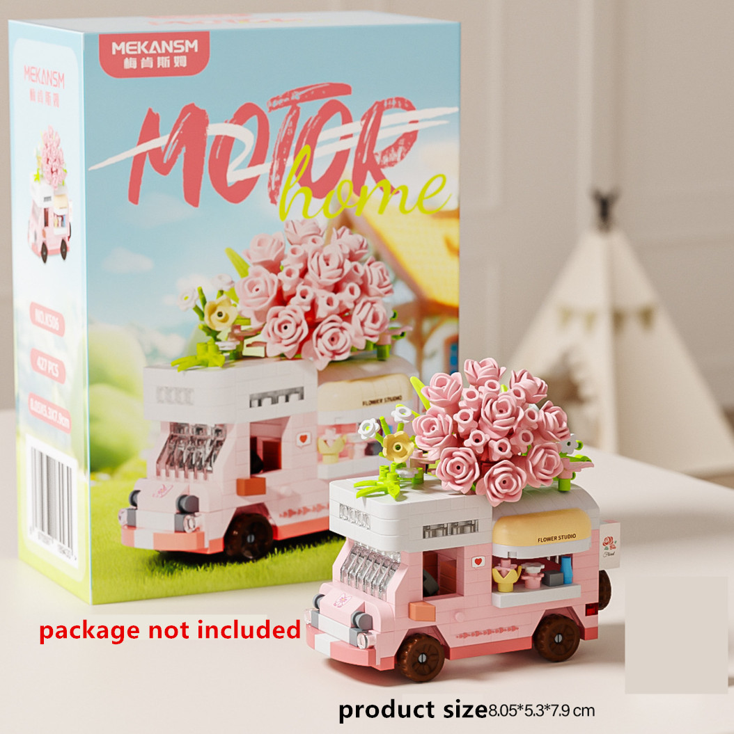 Kit Blok Bangunan Truk Bunga M - Model Kit Studio ulasan dan harga