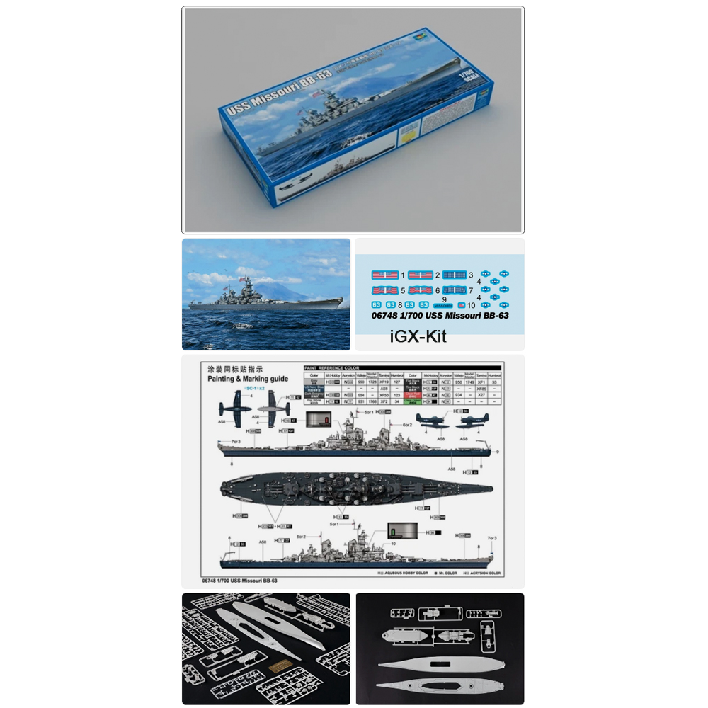 Trumpeter 06748 1/700 Skala US - Model Kit Uss Missouri ulasan dan harga
