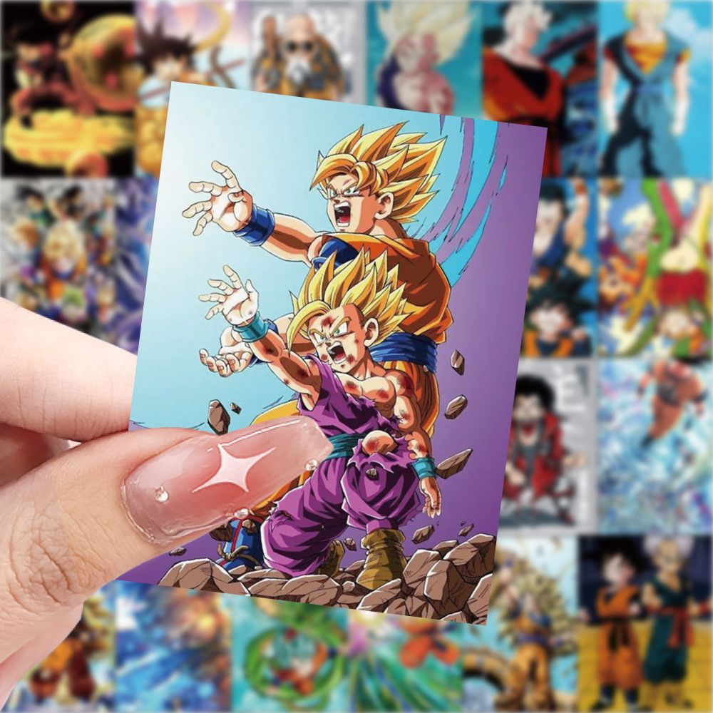 63pcs/bag Stiker Kartun Dragon - Model Kit Dragon Ball ulasan dan harga