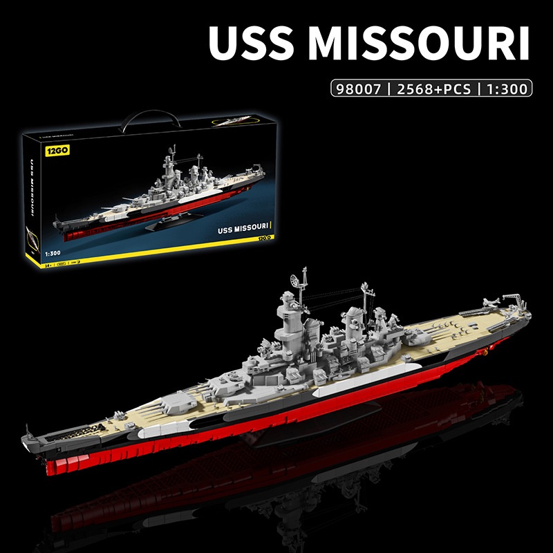 Militer 1:300 USS Missouri Set - Model Kit Uss Missouri ulasan dan harga