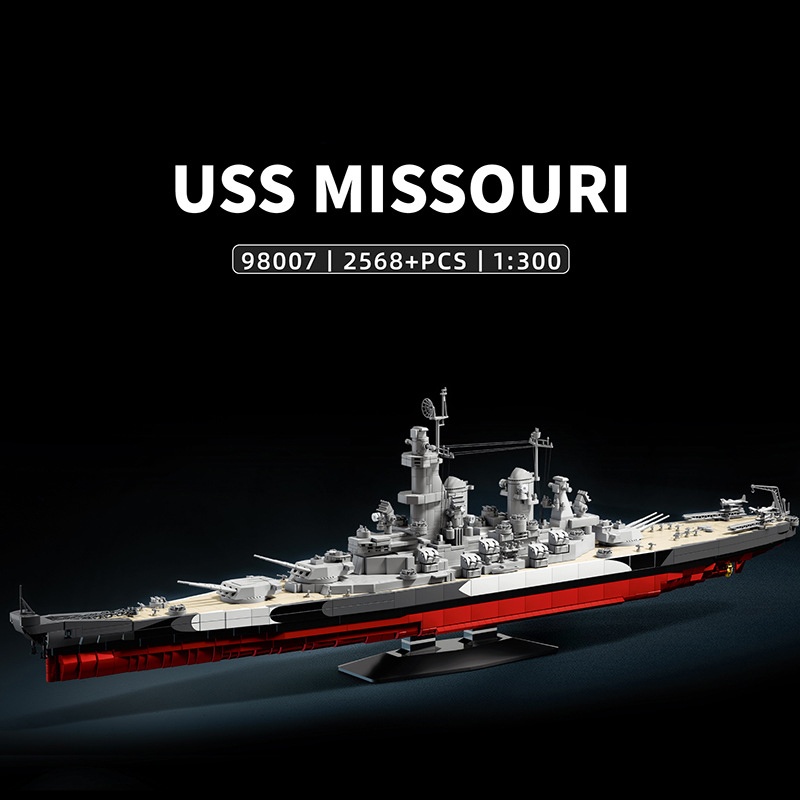 Militer 1:300 USS Missouri Set - Model Kit Uss Missouri ulasan dan harga