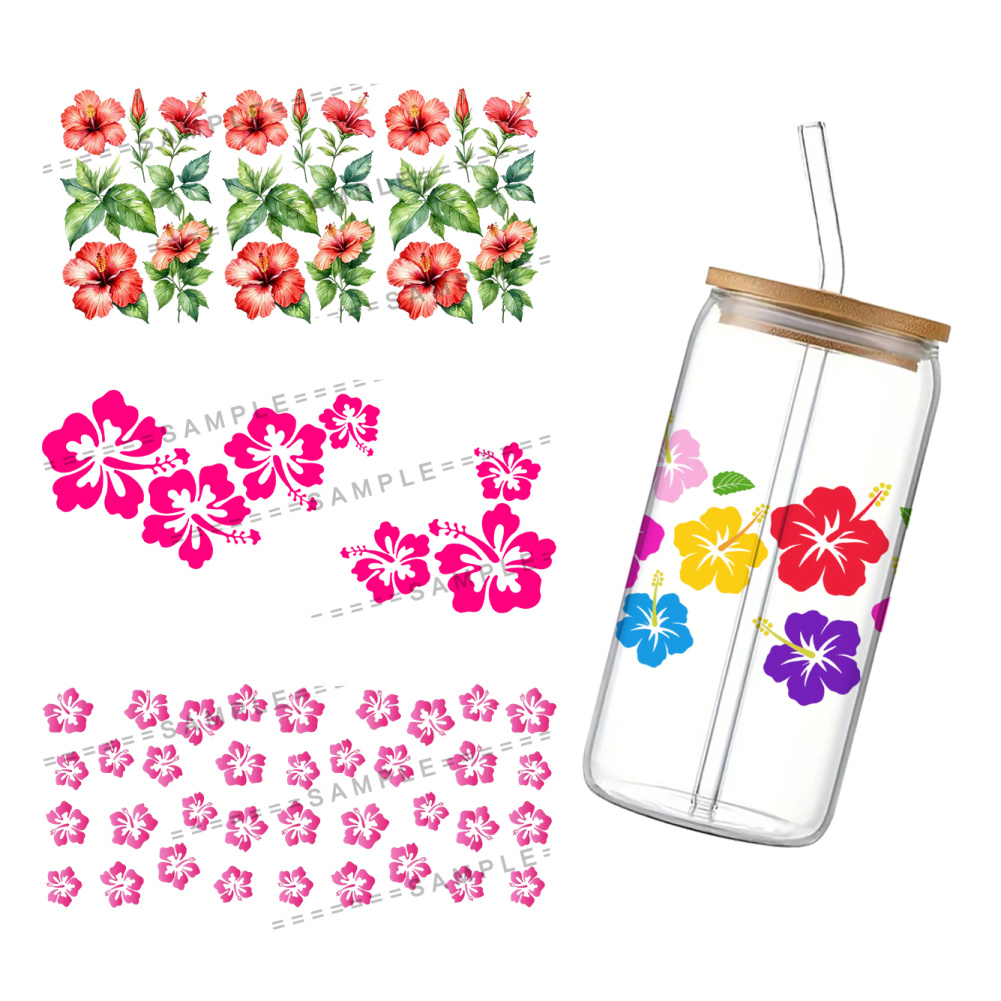 Stiker Hibiscus Syriacus UV DT - Model Kit Decals ulasan dan harga