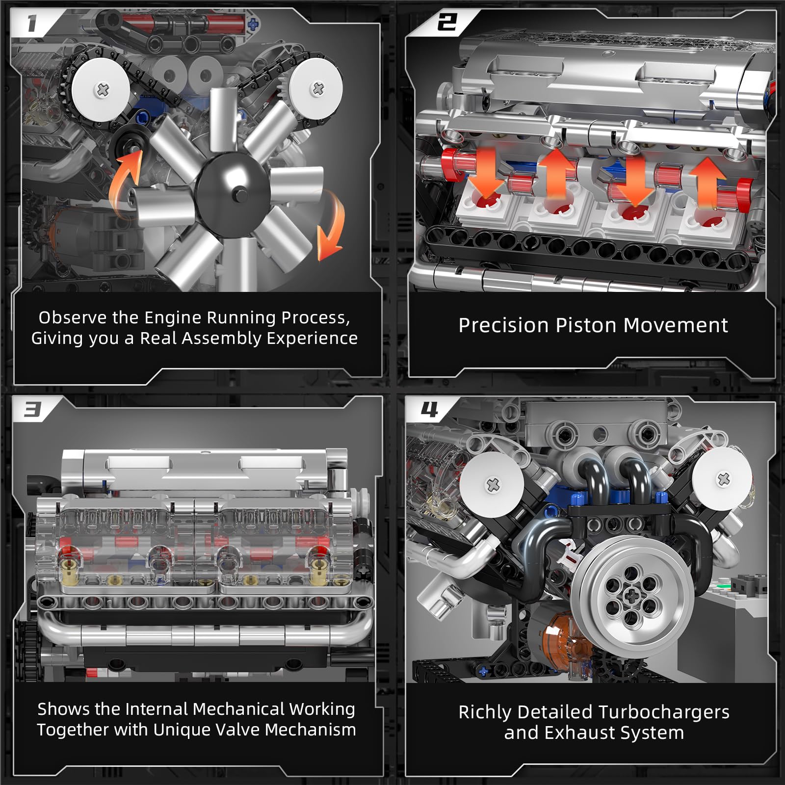 Mould King 10088 Kit Blok Bang - Model Kit V8 ulasan dan harga