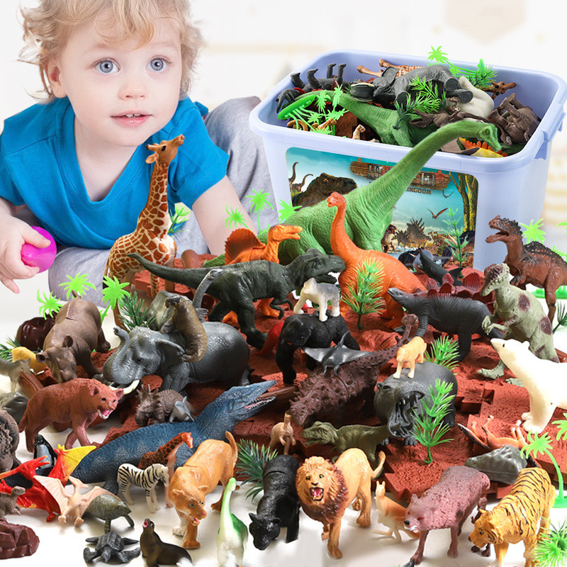 44 buah Set simulasi dinosauru - Model Kit Dinosaur Bandai ulasan dan harga