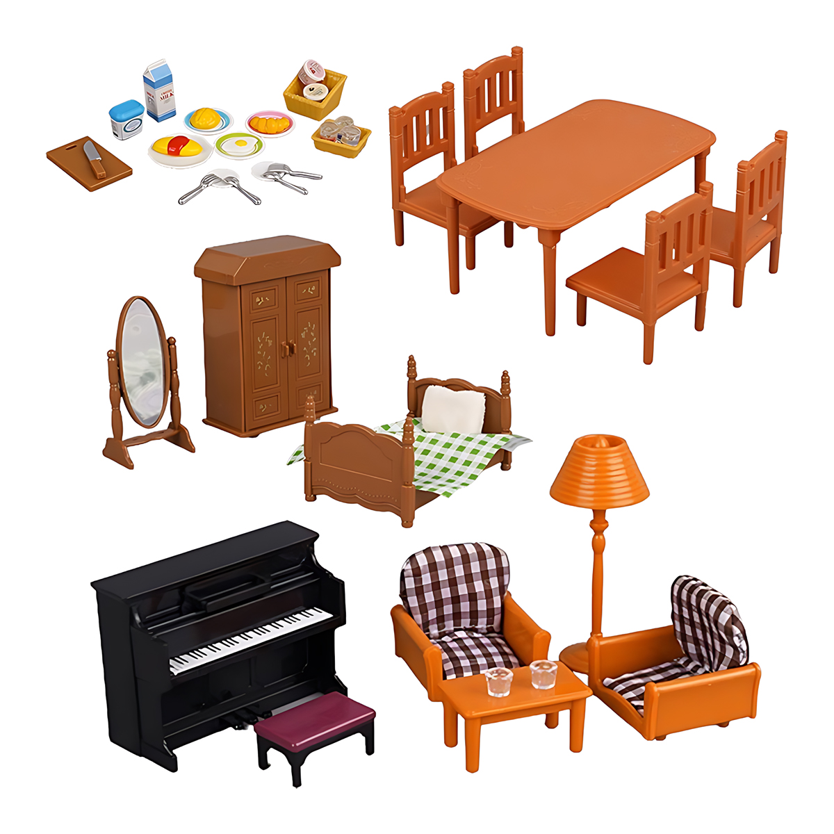 Furnitur Miniatur 1:12 Rumah B - Model Kitchen Set ulasan dan harga